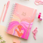 Combo Agenda Semanal Abrazo + Estuche Rosa - Filomena - Image 2