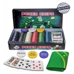 Set De Poker 300 Pcs Caja Metal - Imagen 3