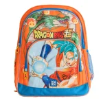 Mochila Escolar Dragonball Z Liquido Glitter + Luz Led 17"