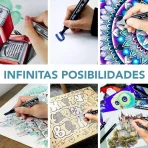 Set de marcadores doble punta 120 pcs - Imagen 4