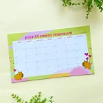 planner mensual verde capibara