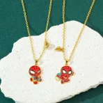 Collar doble spider c/ iman corazon