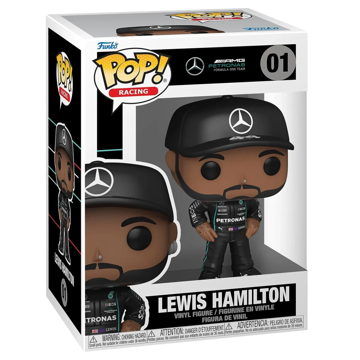 Funko POP Racing: Formula 1 - Lewis Hamilton 01 (AMG Petronas) c/ protector - Image 2