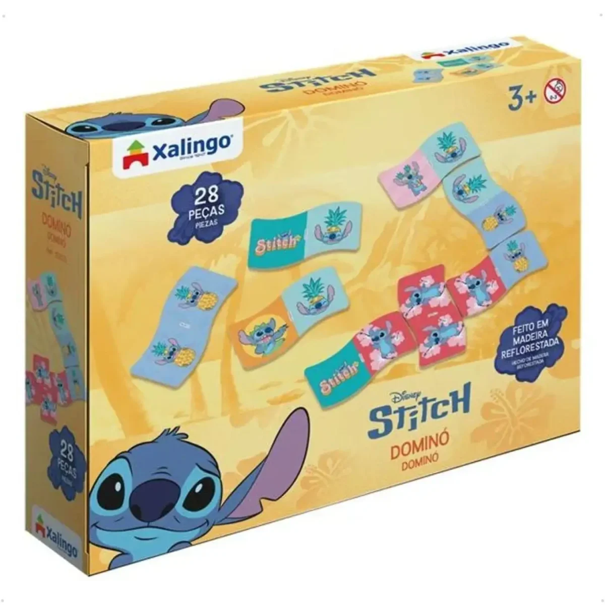 Dominó Stitch con 28 piezas de madera Disney Xalingo - Imagen 3