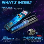 Palillos Iluminados Star Chopsticks + Abridor Millennium Falcon - Image 4