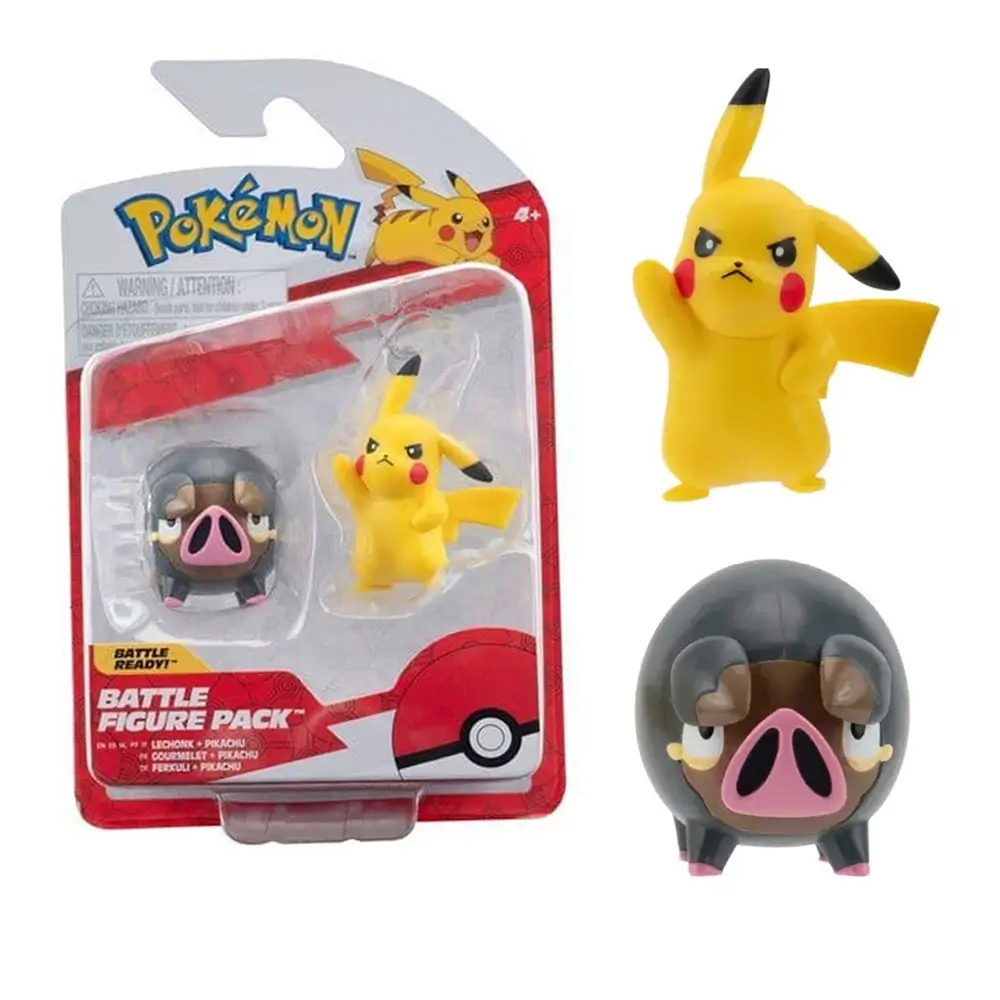 cb0d9689-054f-4a84-9350-b3dbd920d2dd (1) Jazwares Pokémon Battle Figure Pack – Lechonk & Pikachu - Imagen 1