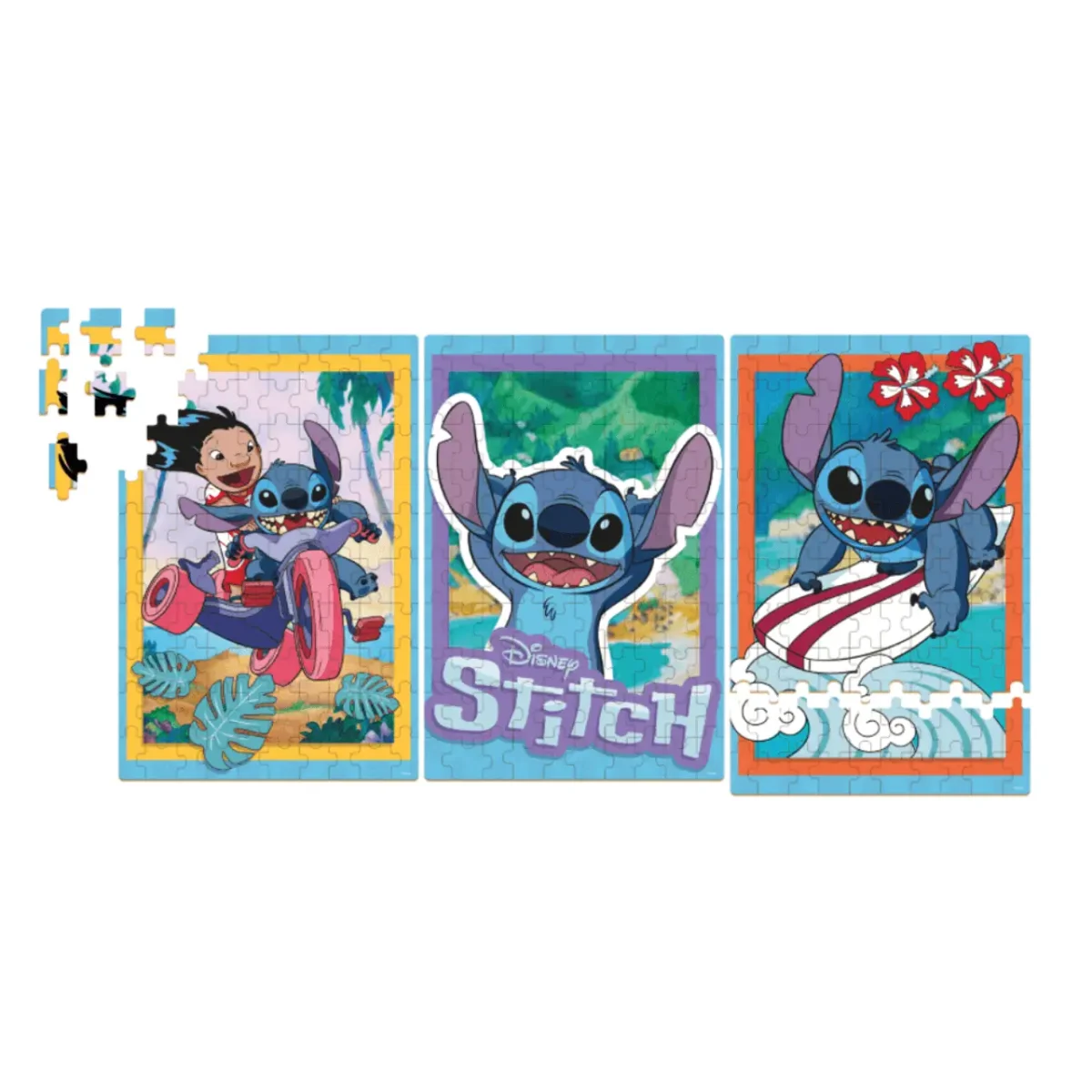 Rompecabezas de Madera Disney Stitch 3×100 Piezas – Xalingo - Imagen 5