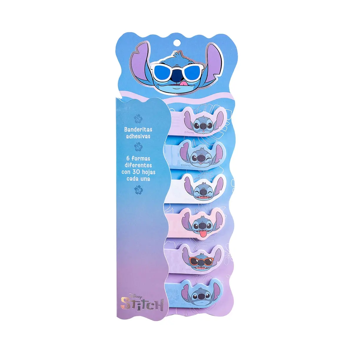 af6abfab-f85a-4886-9c3c-fbb19f52d336 (1) Set de señaladores Disney Stitch 6 diseños 30hjs - Imagen 1