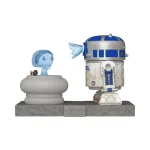 Funko Pop Deluxe Star Wars R2-d2 And Princess Leia Hologram #766