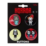 Set de Pines X4 Horror Chibi