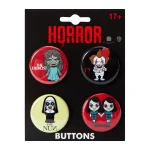 Set de Pines X4 Horror Chibi