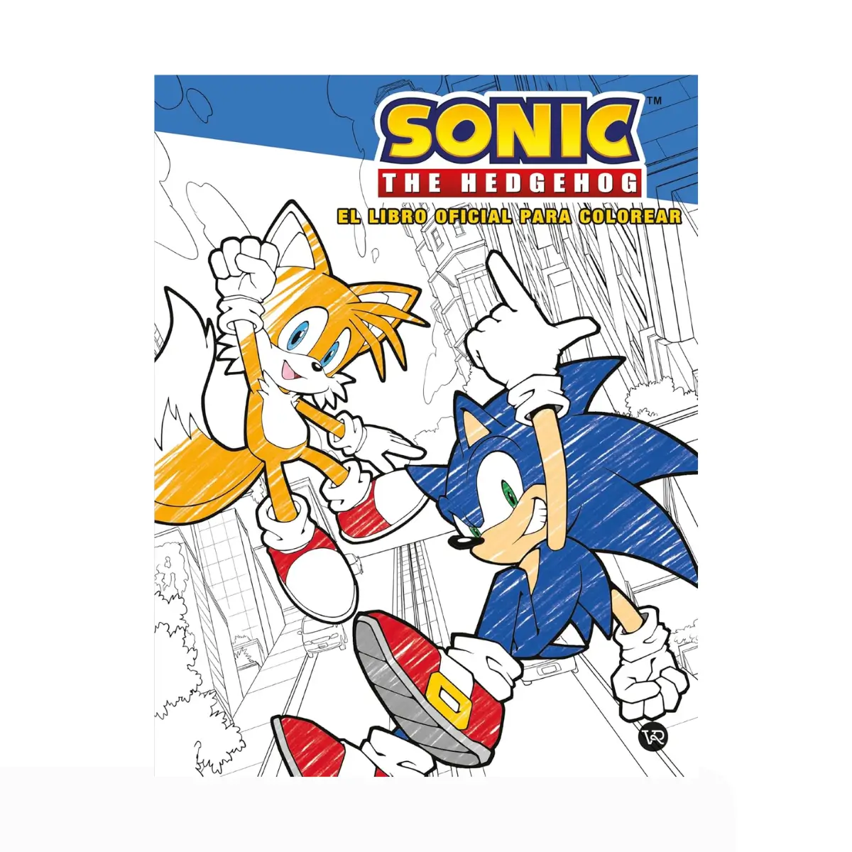 VR1-Sonic-oficial-colorear Libro Para Colorear Sonic The Hedgehog - 64 Paginas - Image 1