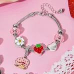 Pulsera Con Charms Lic. Strawberry Shortcake