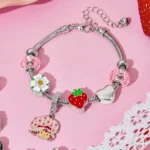 Pulsera Con Charms Lic. Strawberry Shortcake
