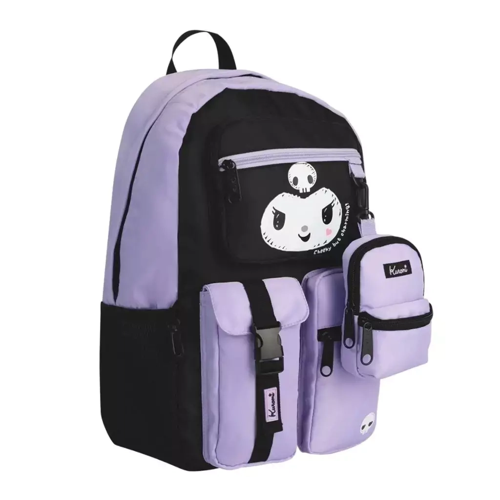 87474bba-cc92-4d9a-97b0-a24980fca570 Mochila Kuromi Black - Mooving - Image 1