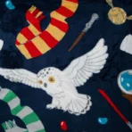 Harry Potter™ Travel Throw Blanket (blue) 102x127cm - Image 3