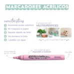 Marcadores Acrilicos 30 Colores En Estuche - Mooving - Imagen 2