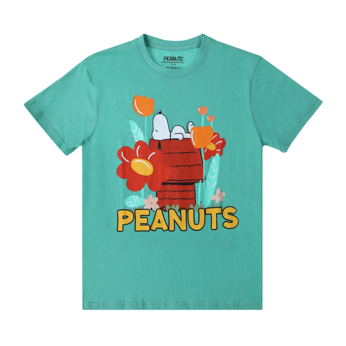Remera Peanuts Floral Snoopy Remera Peanuts Floral Snoopy