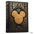 Naipes Poker Bicycle Mickey Black & Gold