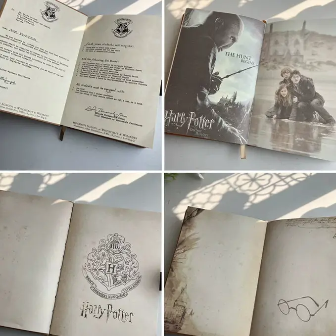 Anotador Harry Potter con Candado Combinación - Imagen 2