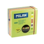 Milan - Block 400 Notas Ashesivas Colores Fluo 76 X 76 Mm