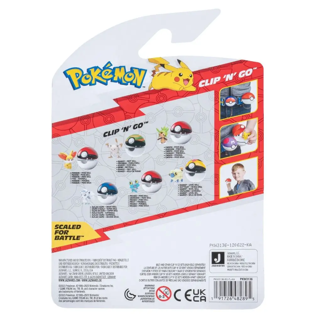 Jazwares Pokemon Clip n Go Mankey + Pokeball - Image 3