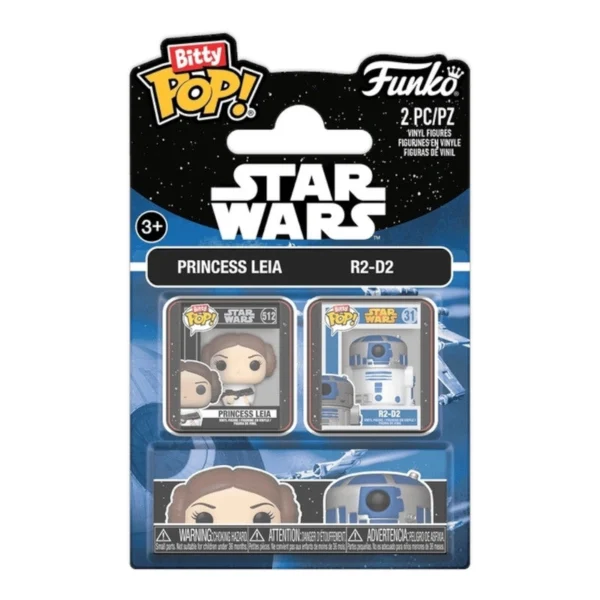 Funko Bitty Pop 2pack Star Wars Leia & R2-D2