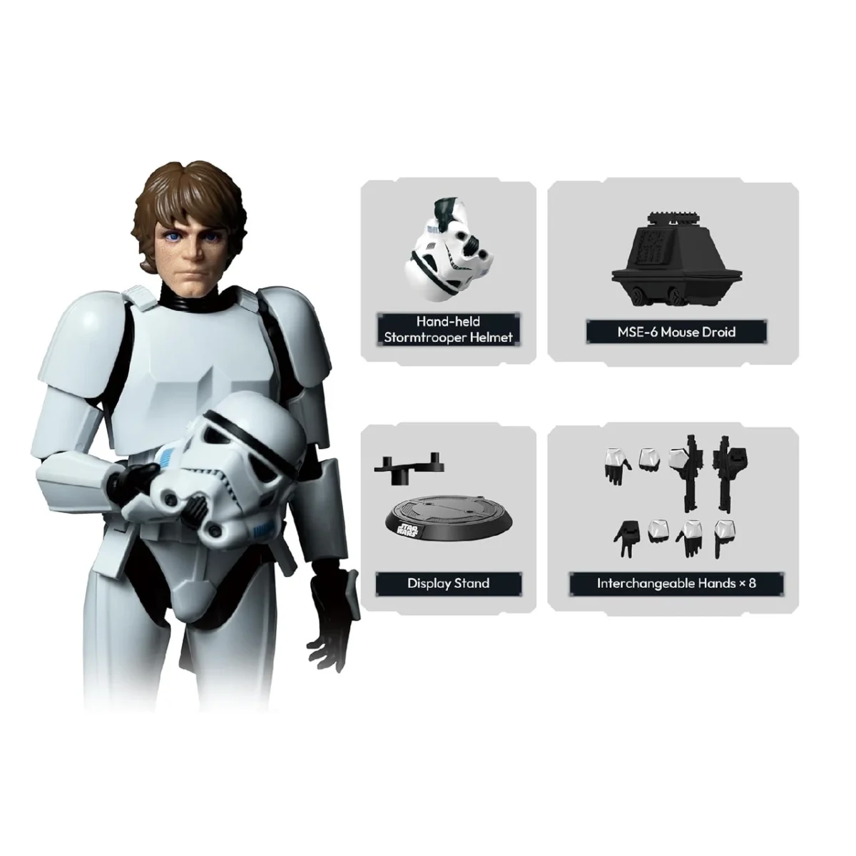 Blokees Star Wars A New Hope Champion Class 04 Luke Skywalker Stormtrooper Disguise - Imagen 4
