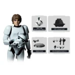 Blokees Star Wars A New Hope Champion Class 04 Luke Skywalker Stormtrooper Disguise - Imagen 4