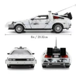 DeLorean Time Machine w/Lights Frost Version, Back to the Future Part I - Jada Toys - Imagen 2