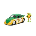 Jada Car 1/24 HWR Tmnt 1959 Vw Drag Beetle w/ Michelangelo