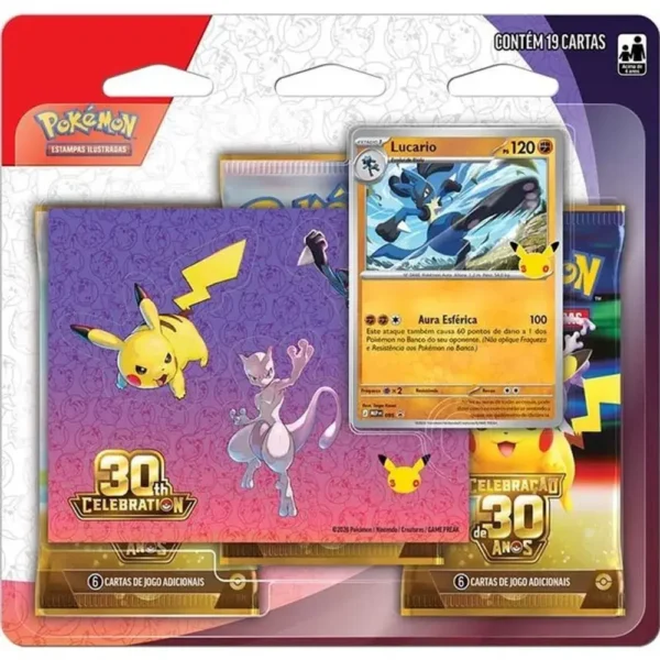 Pokemon TCG 30años Blister Triplo