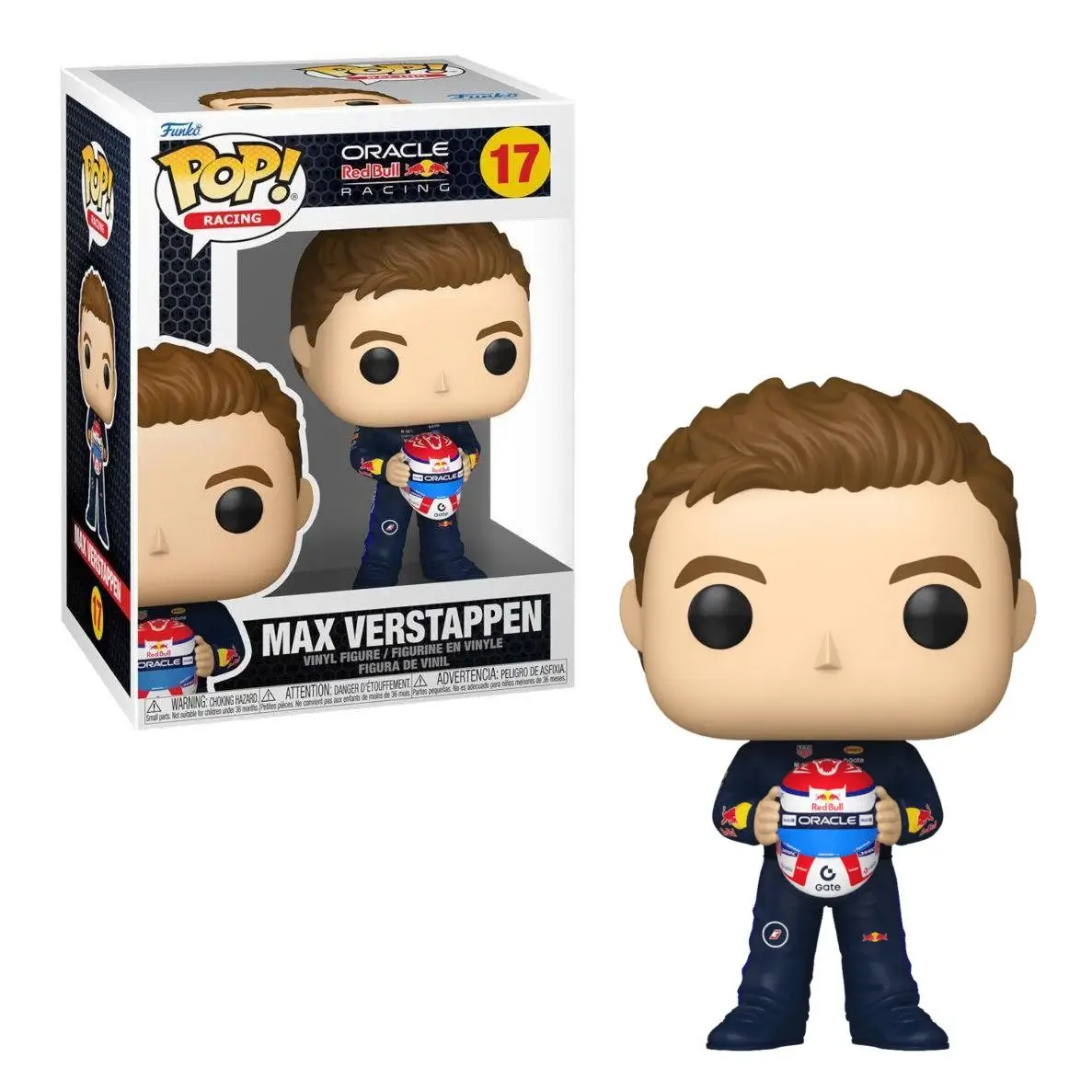 Funko Pop Formula 1 Max Verstappen Holding Helmet 17 - Imagen 1